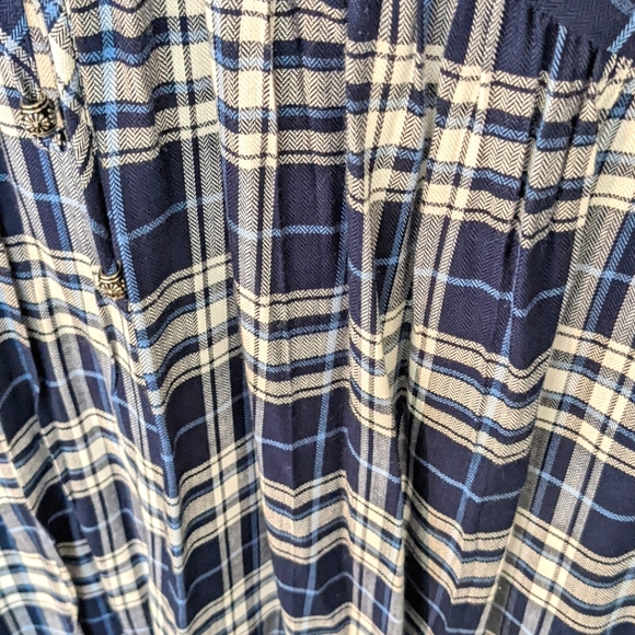 Westport Plaid Midi Dress Embroidered Floral - Picture 10 of 14